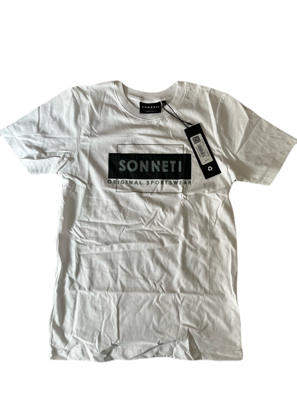 Kids White Logo Short Sleeve Tee